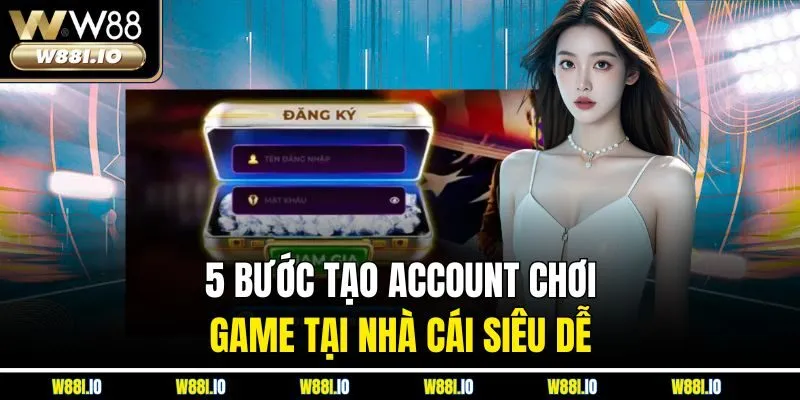 5 bước tạo account chơi game tại nhà cái siêu dễ