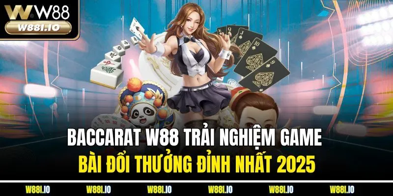 Baccarat W88| Trải Nghiệm Game Bài Đổi Thưởng Đỉnh Nhất 2025