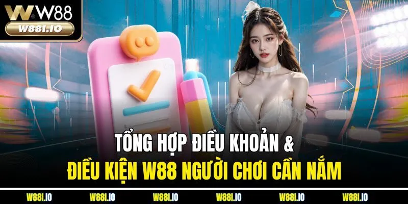 Tổng hợp Điều khoản điều kiện W88 người chơi cần nắm